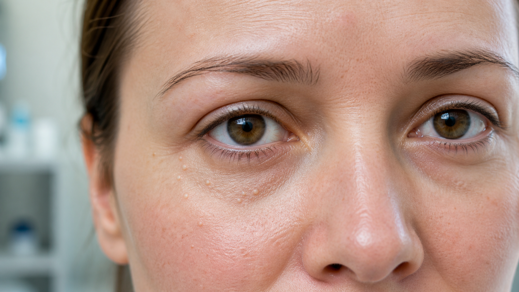 Dermatologische Untersuchung von Grießkörnern